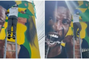 Virginia é retirada de mural da Copa após término com Vini Jr.