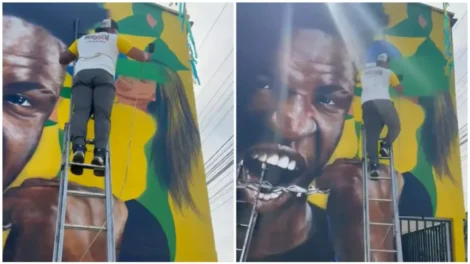 Virginia é retirada de mural da Copa após término com Vini Jr.