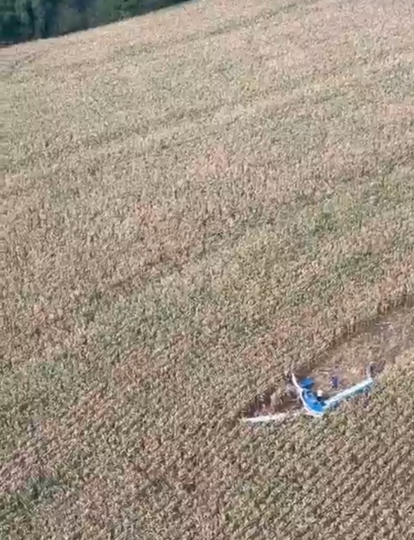 Aeronave cai na zona rural de Marialva na manhã desta segunda-feira (22)