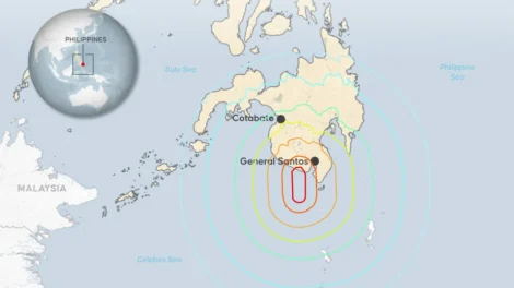 Alerta de tsunami: 15 pessoas morrem após terremoto de 7,8 nas Filipinas