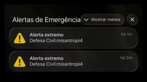 Ataque alienígena em BH, misantropia em SP: veja cronologia dos alertas falsos da Defesa Civil