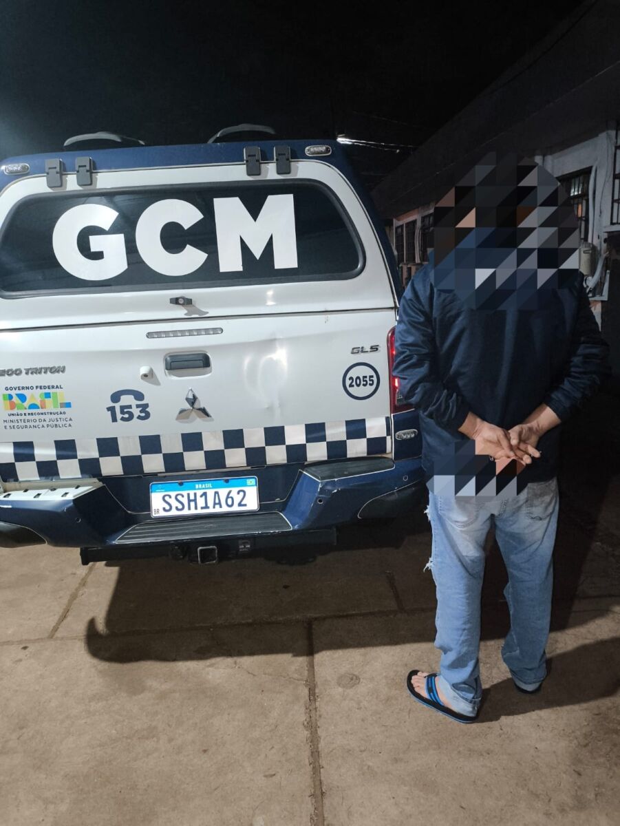 Guarda Municipal prende homem no Conjunto Requião com mandado de prisão em aberto