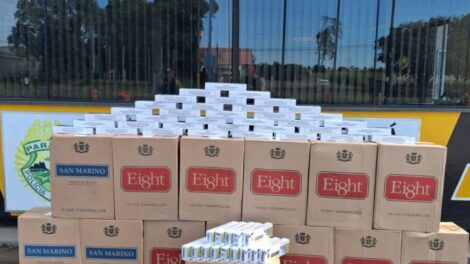 Homem é preso carregando mais de 7 mil maços de cigarros contrabandeados do Paraguai na PR-323