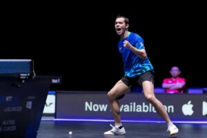 Hugo Calderano cai na final e perde chance do tri no WTT da Eslovênia