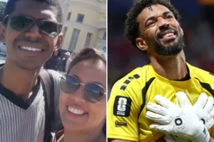 Irmão brasileiro de Vozinha dá aulas de matemática e celebra goleiro na Copa