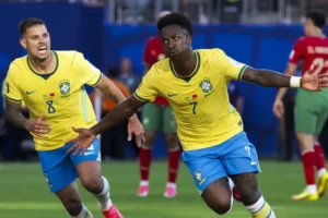 Jogada de Vinicius Junior evita derrota do Brasil para Marrocos em estreia na Copa