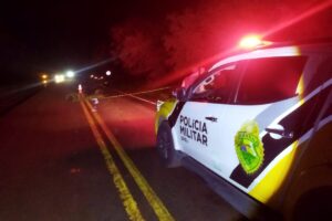 Motociclista morre após ser atingido por veículo na rodovia PR-492 em Rondon