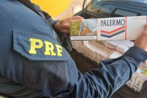 PRF apreende 5 mil maços de cigarros contrabandeados em Alto Paraíso durante jogo da Seleção Brasileira