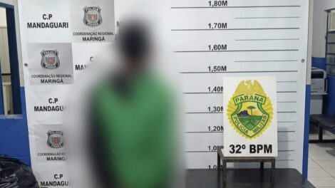 Polícia Militar prende homem foragido por roubo e estupro em Mandaguari