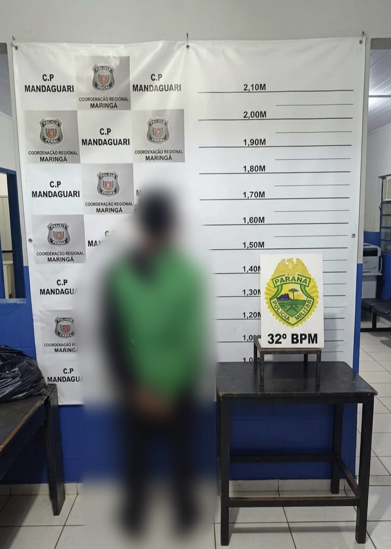 Polícia Militar prende homem foragido por roubo e estupro em Mandaguari