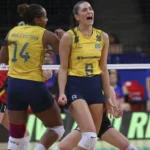 Seleção brasileira feminina de vôlei supera a China e segue invicta na Liga das Nações