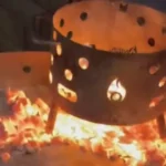 Tornado atrapalha churrasco na concentração da Argentina