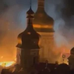 'Um dos locais cristãos mais sagrados em chamas' após ataque russo a Kyiv