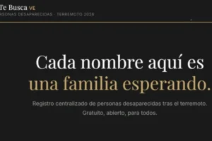 "Venezuela te busca". Criados sites para encontrar vítimas do terremoto