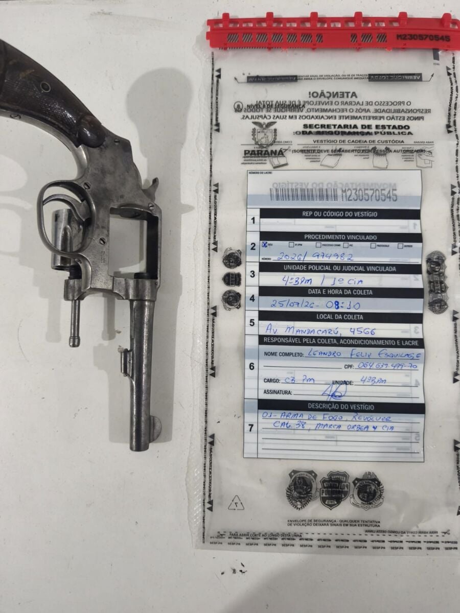Adolescente é apreendido com arma de fogo após denúncia de tentativa de homicídio em Maringá