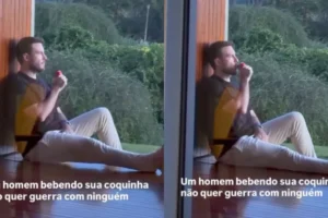 Após fala de Maíra Cardi, Thiago Nigro surge tomando refrigerante