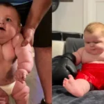 Bebê de 8 meses é tão grande que usa roupas de... 5 anos: "Não é normal"