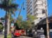 Bombeiros realizam treinamento com plataforma de resgate em prédio no centro de Maringá