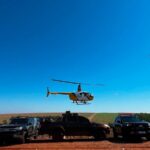 Com apoio de helicóptero, PM apreende quase meia tonelada de maconha na região de Jussara