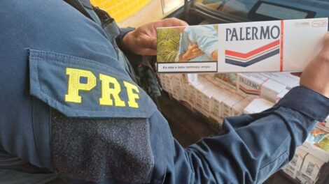PRF apreende 5 mil maços de cigarros contrabandeados em Alto Paraíso durante jogo da Seleção Brasileira