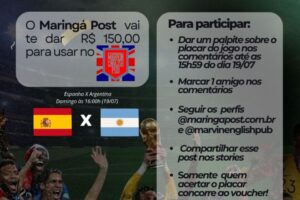 Ninguém acertou: sorteio do Maringá Post termina sem vencedores na final da Copa do Mundo