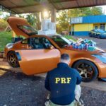 Polícia Federal apreende celulares e medicamentos emagrecedores escondidos em fundo falso de veículo na rodovia BR-277