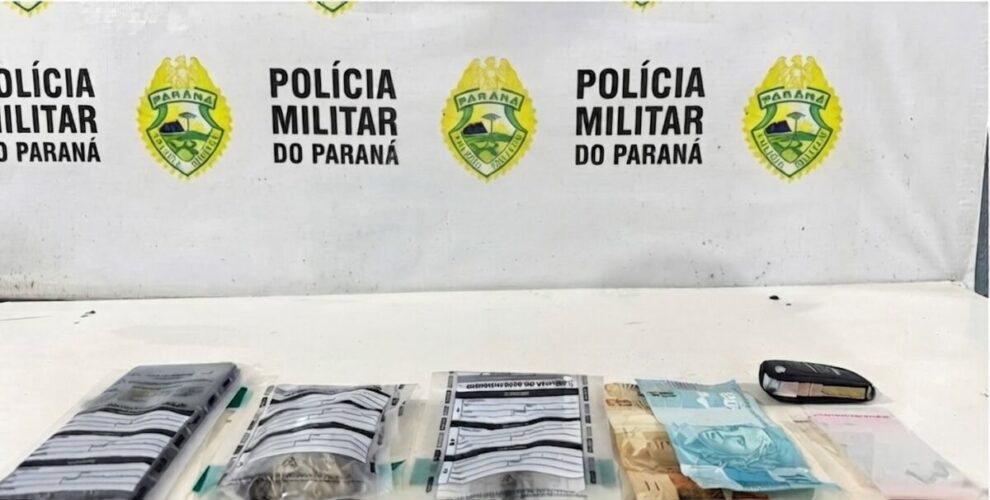 Polícia Militar prende homem por tráfico de drogas no Parque Hortência em Maringá