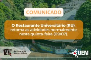 RESTAURANTE UNIVERSITÁRIO VOLTA A FUNCIONAR