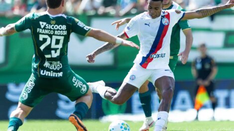 Brasileirão: Chapecoense busca empate com Bahia em jogo de seis gols