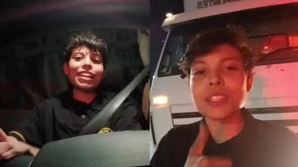 Caminhoneiro é parado pela polícia após ser confundido com criança
