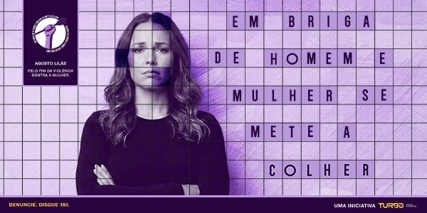 Campanha do Agosto Lilás em Maringá incentiva sociedade a denunciar casos de violência contra a mulher
