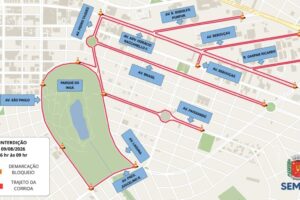 Corrida de rua altera transito nas vias de Maringá neste domingo