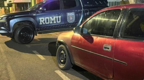 Guarda Municipal recupera em Sarandi carro roubado por dupla armada em Maringá