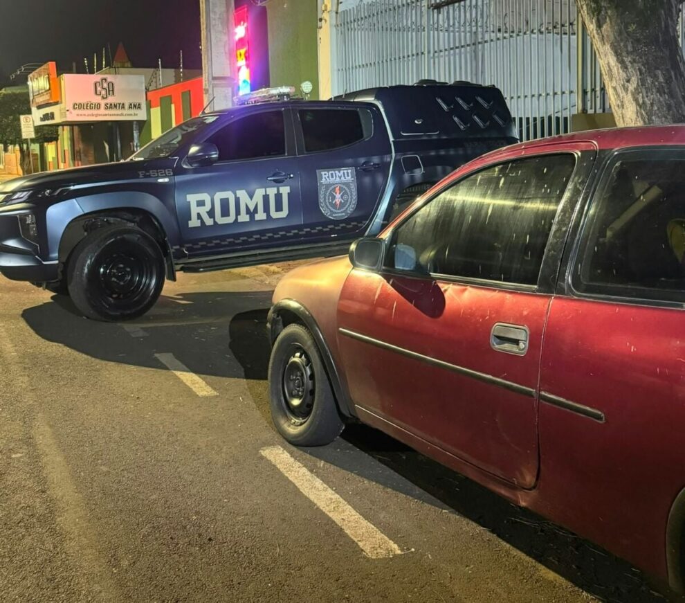 Guarda Municipal recupera em Sarandi carro roubado por dupla armada em Maringá