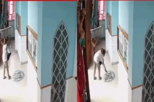Mulher invade igreja e joga fezes sobre cruz no interior de SP; veja