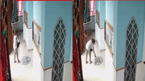 Mulher invade igreja e joga fezes sobre cruz no interior de SP; veja