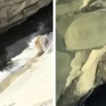 Mulher perde controle em toboágua natural e se choca contra pedras nos EUA