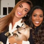 Nicole Bahls batiza cabrito de Vini Jr. e recebe mãe do jogador: 'Virginia já está aqui'