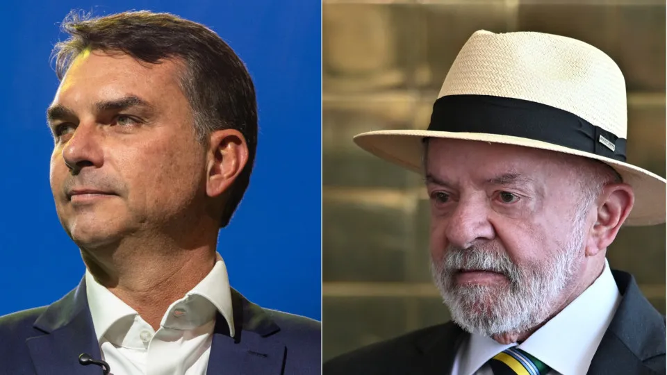 No 1º turno, Lula tem 41% e Flávio Bolsonaro tem 37%, em empate técnico, aponta BTG/Nexus