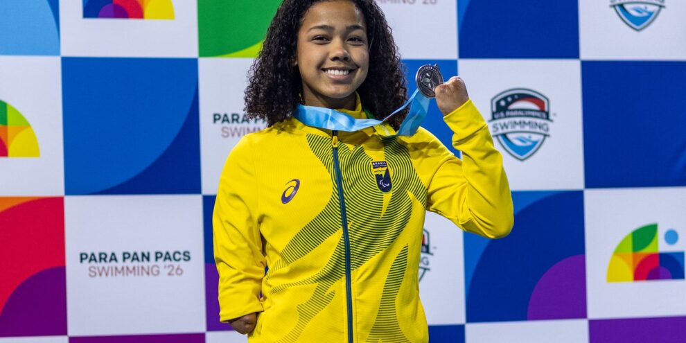 Parapan-Pacífico: nadadora Alessandra quebra recorde mundial
