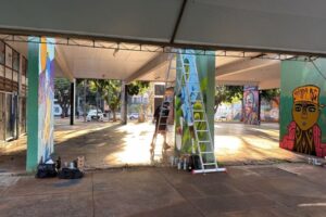 Prefeitura de Maringá revitaliza grafites da Vila Olímpica durante a Semana da Juventude