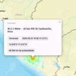 Terremoto de magnitude 6,7 atinge o Peru e é sentido em várias regiões