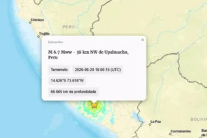 Terremoto de magnitude 6,7 atinge o Peru e é sentido em várias regiões