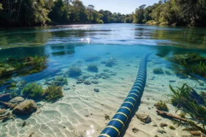 Entenda como funciona a instalação de fibra óptica em rios amazônicos
