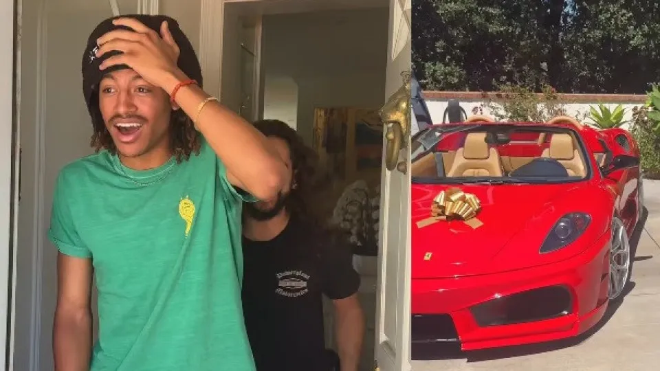 Heidi Klum surpreende filho com Ferrari de aniversário; veja vídeo