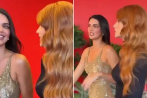 Kendall Jenner elogia cabelo de Marina Ruy Barbosa em Veneza