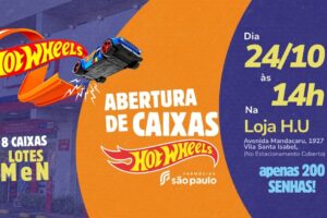 Farmácias São Paulo promove abertura de oito caixas lacradas de Hot Wheels em Maringá