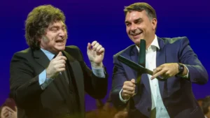 Flávio Bolsonaro evita dizer se adotará modelo Milei no Brasil