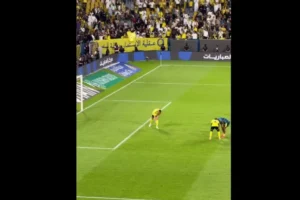 Gesto de Cristiano Ronaldo após vitória do Al Nassr viraliza nas redes