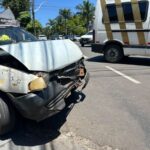 Motorista tenta fugir da Semob e bate carro com criança a bordo
